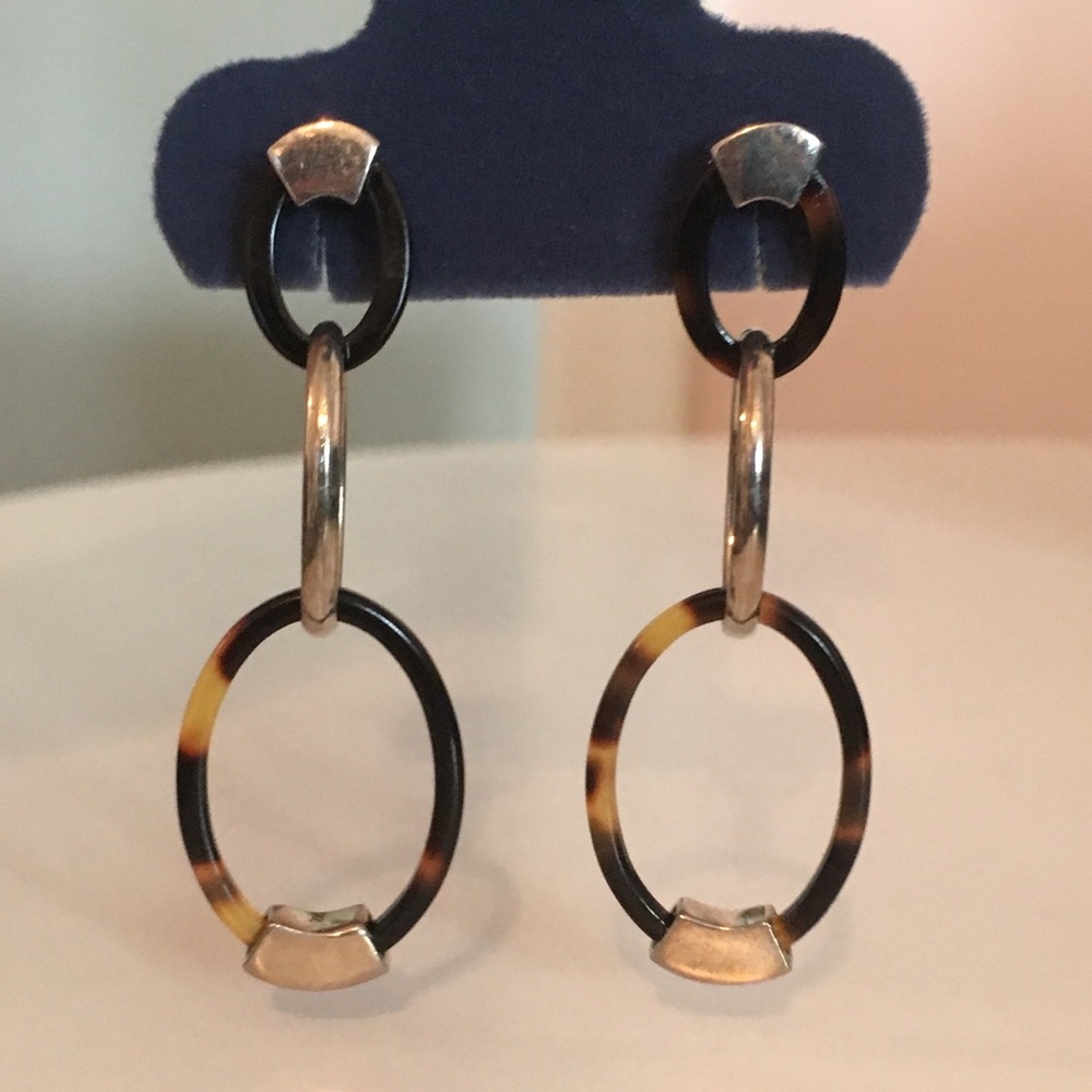 Tortoise Drop Earrings